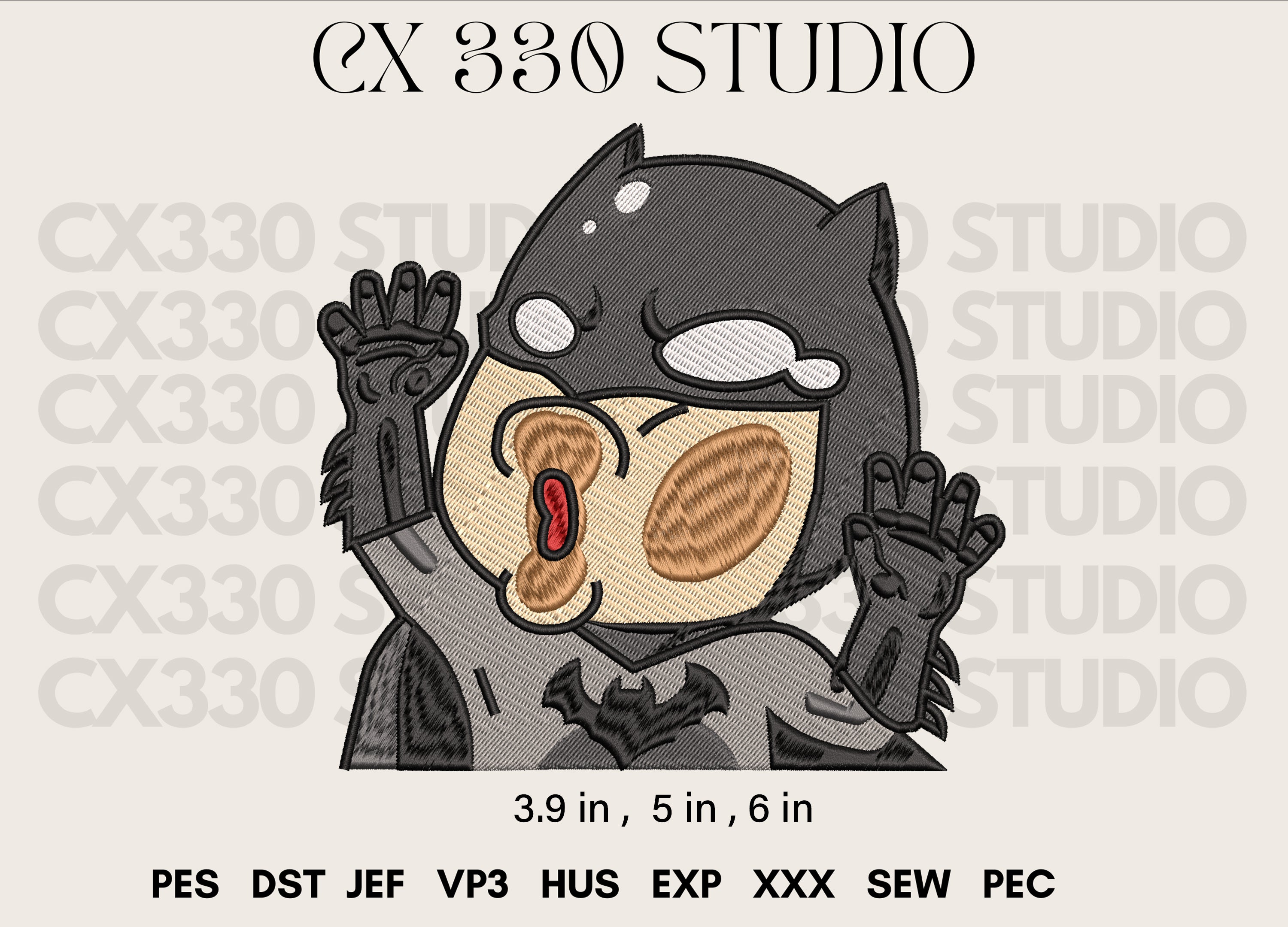 Batman Machine Embroidery File | Embroidery Design for Machines – CX330 ...