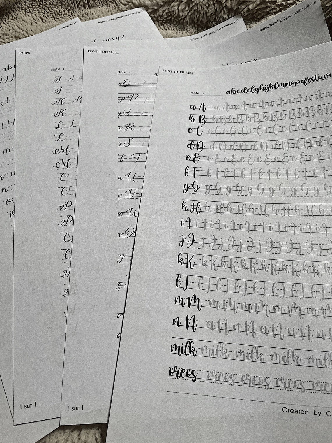 z 365 page Handlettering Practice Sheets - SALE OFF 95% - 1.2$